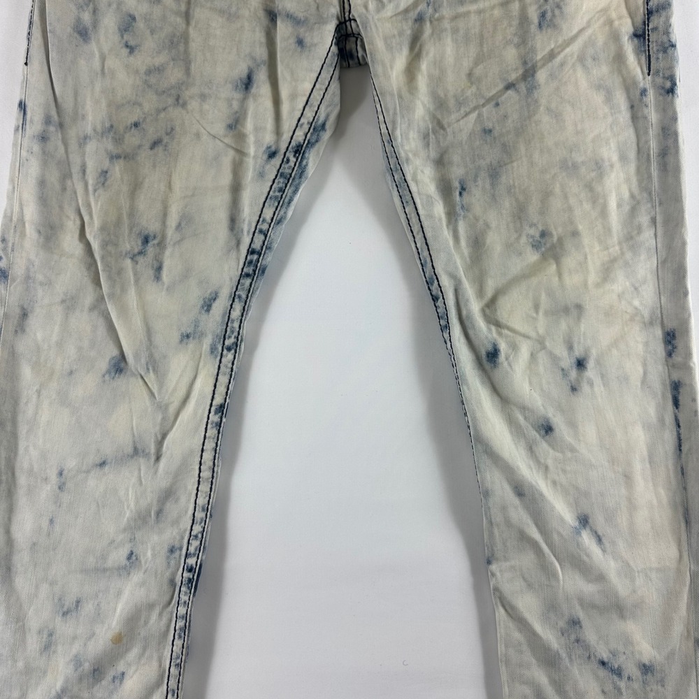 True Religion Mens Size 42 Jeans Acid Wash Denim‎ Straight Leg Pants - Picture 6 of 16